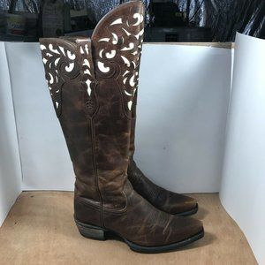 Ariat Womens Hacienda Knee High Brown 